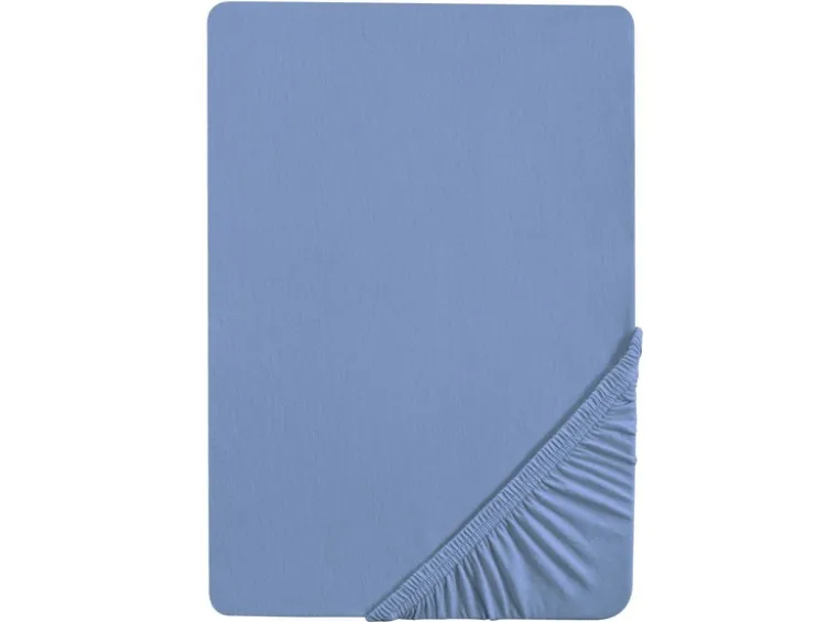 Spannbettlaken Baumwoll-Feinjersey, Steghöhe bis 22 cm