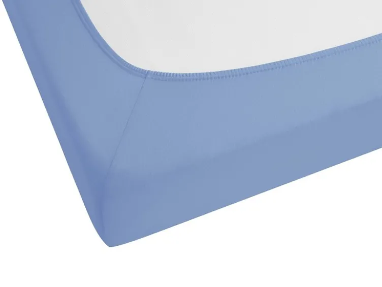 Spannbettlaken Baumwoll-Feinjersey, Steghöhe bis 22 cm