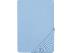 Spannbettlaken Baumwoll-Feinjersey, Steghöhe bis 22 cm
