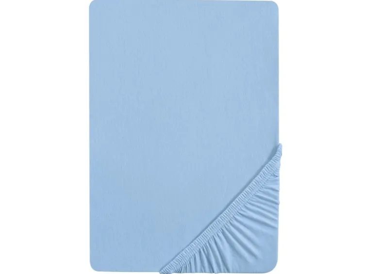 Spannbettlaken Baumwoll-Feinjersey, Steghöhe bis 22 cm