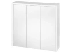 Spiegelschrank, perlweiß