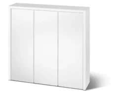 Spiegelschrank, perlweiß