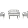 Stahl-Geflecht-Coffee-Set »Bilbao«, 4-teilig