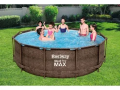 »Steel Pro Max™ DELUXE SERIES™« Set, mit Filterpumpe und Leiter Ø 366 x H 100 cm