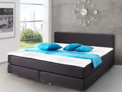 SUN GARDEN Bett in Boxspringoptik »ADELAIDE«, mit Polsterung, Federkernmatratze und Topper