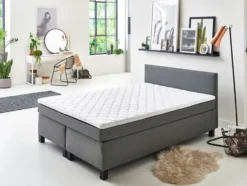 SUN GARDEN Boxspringbett »Bendigo«, mit 1 Bonell-Federkernmatratze, integrierter Topper