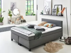 SUN GARDEN Boxspringbett »Bendigo«, mit 1 Bonell-Federkernmatratze, integrierter Topper