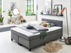 SUN GARDEN Boxspringbett »Bendigo«, mit 1 Bonell-Federkernmatratze, integrierter Topper