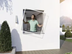 Super Slim Rahmenfenster, Komplettbausatz, ohne Bohren, 4,3 mm Einbautiefe, B 120 x H 150 cm