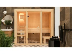 System-Sauna »Shorty«, mit Fronteinstieg, 3,6 kW Ofen