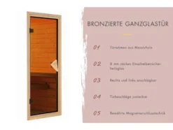 System-Sauna »Shorty«, mit Fronteinstieg, 3,6 kW Ofen