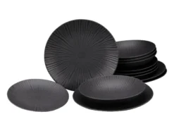Tafelservice »Vesuvio Black«, 12-teilig