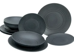 Teller-Set »Lava Stone«, 12-teilig
