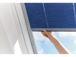 Thermo Plissee Teleskop für Velux-Dachfenster 49,4 x 75-118 cm