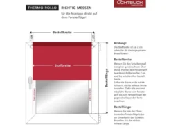 Thermo-Rollo Klemmfix, ohne Bohren, ab 45 x 150 cm