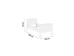 Torrent Bett Komforthöhe, Liegefläche 90 cm