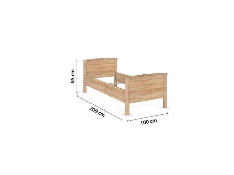 Torrent Bett Komforthöhe, Liegefläche 90 cm
