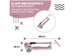 Tretroller Primo Foldable Lights Eco, klappbar