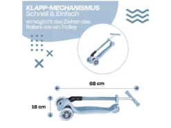 Tretroller Primo Foldable Lights Eco, klappbar