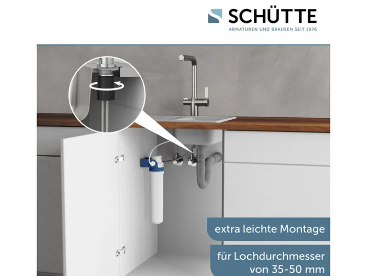 Trinkwasser-Armatur »AQUASTAR PRO« mit Filtersystem gegen Kalkrückstände und Schwermetalle