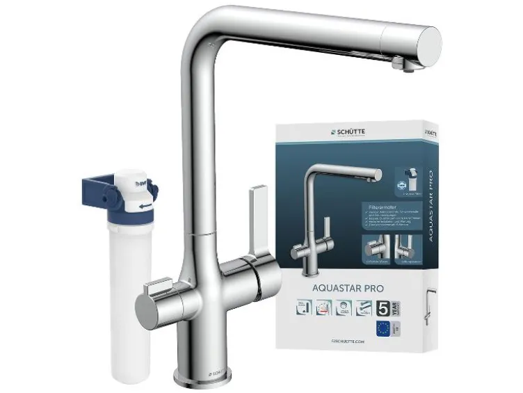 Trinkwasser-Armatur »AQUASTAR PRO« mit Filtersystem gegen Kalkrückstände und Schwermetalle
