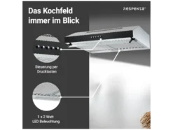 Unterbauhaube mit Glasschrim
