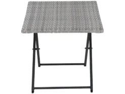 Vigo Lounge Set, aus Geflecht Mix, 4-teilig, grau