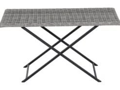 Vigo Lounge Set, aus Geflecht Mix, 4-teilig, grau