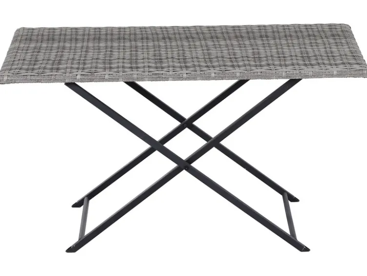 Vigo Lounge Set, aus Geflecht Mix, 4-teilig, grau