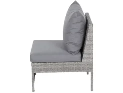 Vigo Lounge Set, aus Geflecht Mix, 4-teilig, grau