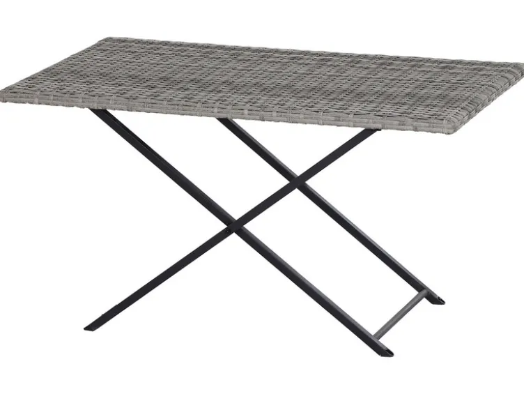 Vigo Lounge Set, aus Geflecht Mix, 4-teilig, grau