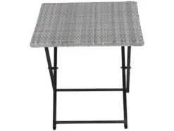 Vigo Lounge Set, aus Geflecht Mix, 4-teilig, grau