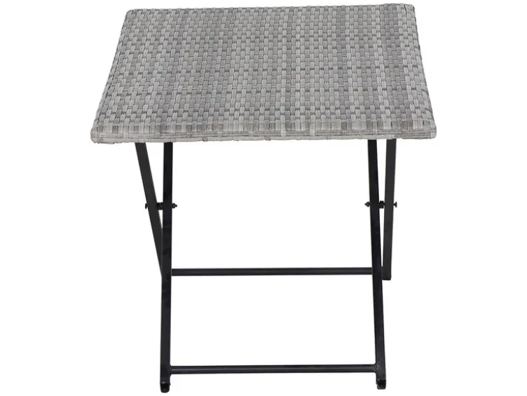 Vigo Lounge Set, aus Geflecht Mix, 4-teilig, grau