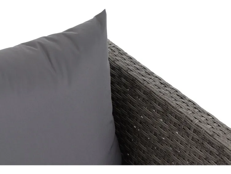 Vigo Lounge Set, aus Geflecht Mix, 4-teilig, grau
