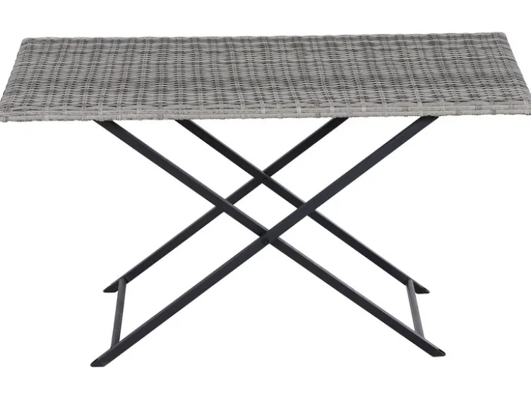 Vigo Lounge Set, aus Geflecht Mix, 4-teilig, grau