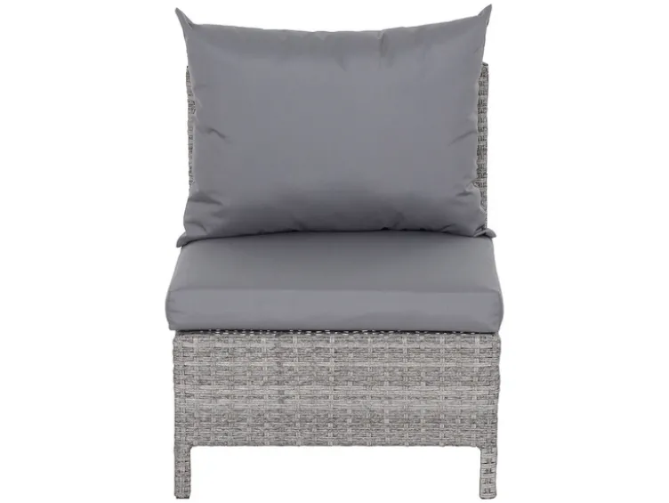 Vigo Lounge Set, aus Geflecht Mix, 4-teilig, grau