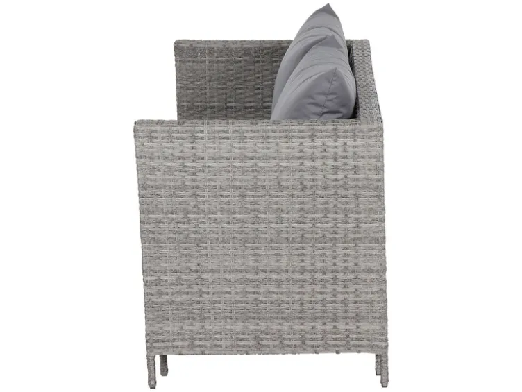 Vigo Lounge Set, aus Geflecht Mix, 4-teilig, grau