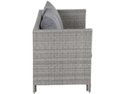 Vigo Lounge Set, aus Geflecht Mix, 4-teilig, grau