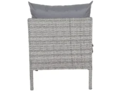 Vigo Lounge Set, aus Geflecht Mix, 4-teilig, grau