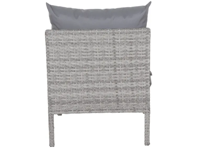 Vigo Lounge Set, aus Geflecht Mix, 4-teilig, grau