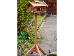 Vogelfutterhaus »Tirol«, inkl. Standfuß, H 117 cm, aus Holz