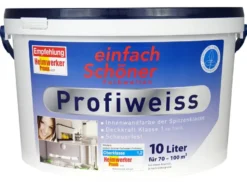 Wandfarbe Profiweiss, 5 l, 10 l
