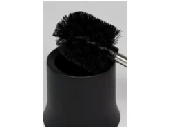 WC-Garnitur Basic Schwarz 2er Set, inklusive WC-Bürste