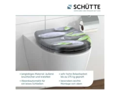WC Sitz, mit Absenkautomatik und Schnellverschluss