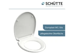 WC Sitz, mit Absenkautomatik und Schnellverschluss