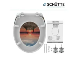 WC Sitz, mit Absenkautomatik und Schnellverschluss