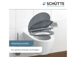WC Sitz, mit Absenkautomatik und Schnellverschluss