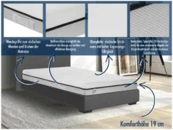 Wendematratze Smart HS 2 in 1 Duo Härtegrad H3 und H4