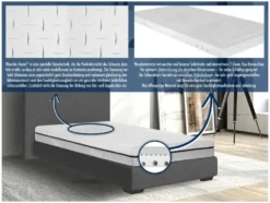 Wendematratze Smart HS 2 in 1 Duo Härtegrad H3 und H4