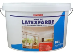 Wilckens Latexfarbe, 10 Liter, in matt, seidenglänzend oder hochglänzend, Farbe weiß